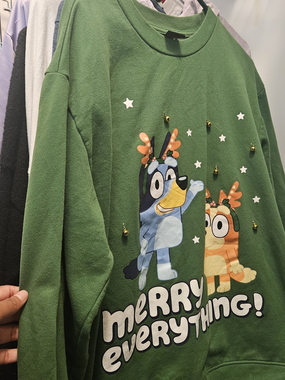 Bluey "Merry Everything" Graphic Holiday Sweatshirt